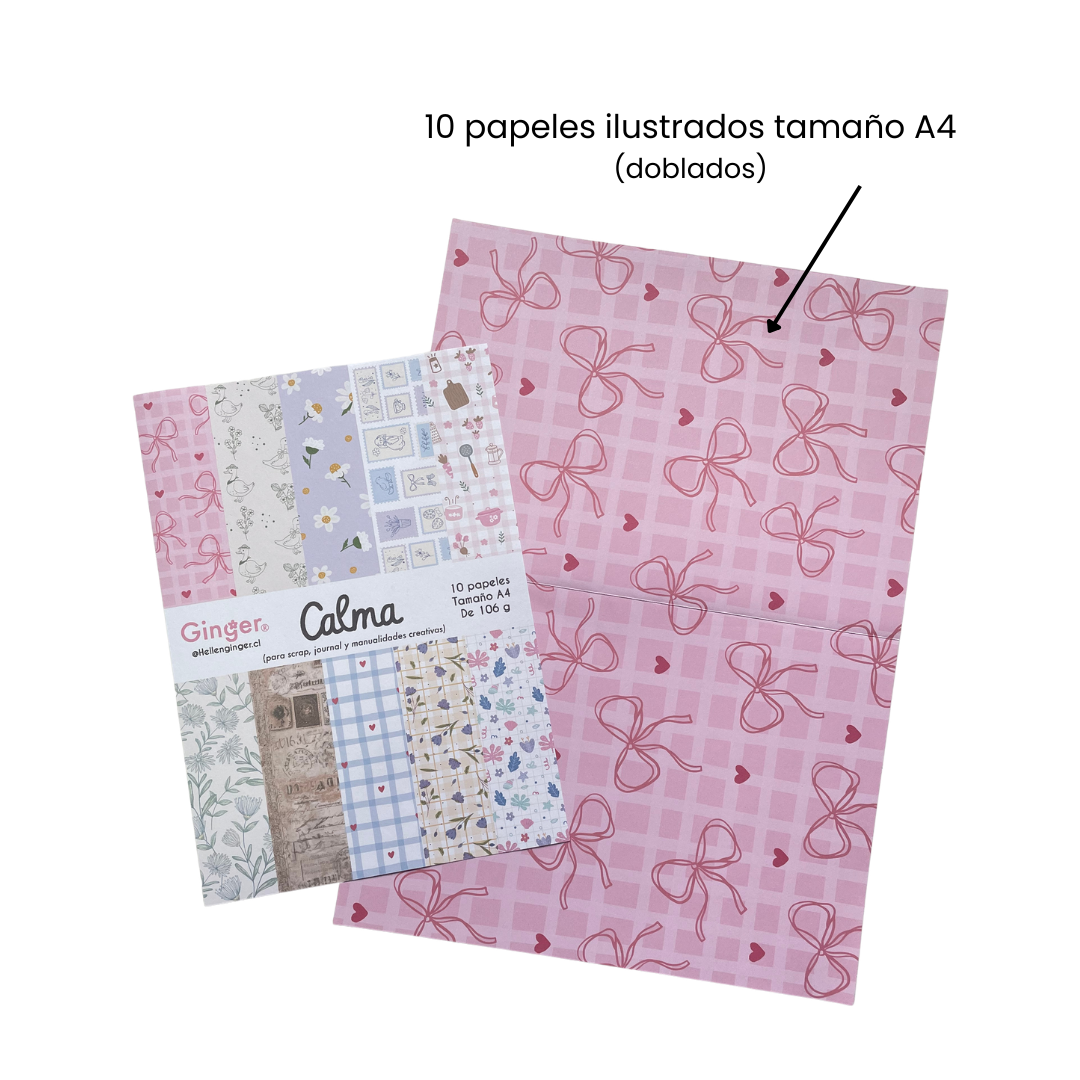 Set Calma Journal y Scrap (Agosto) 2