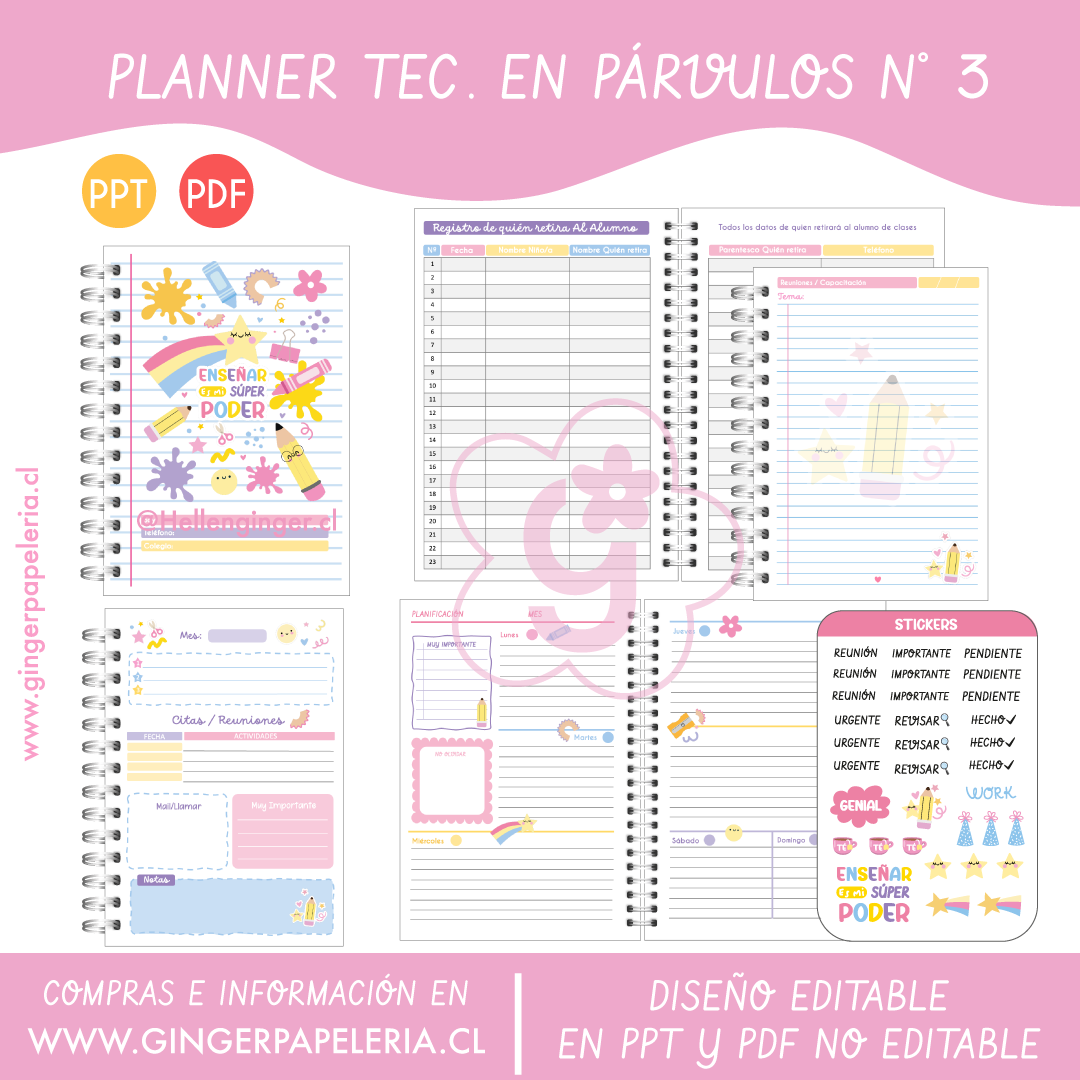 Digital Planner Tec. en Párvulos N° 3 2
