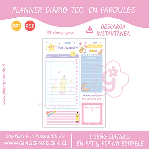 Digital Planner Téc. en Párvulos Taco