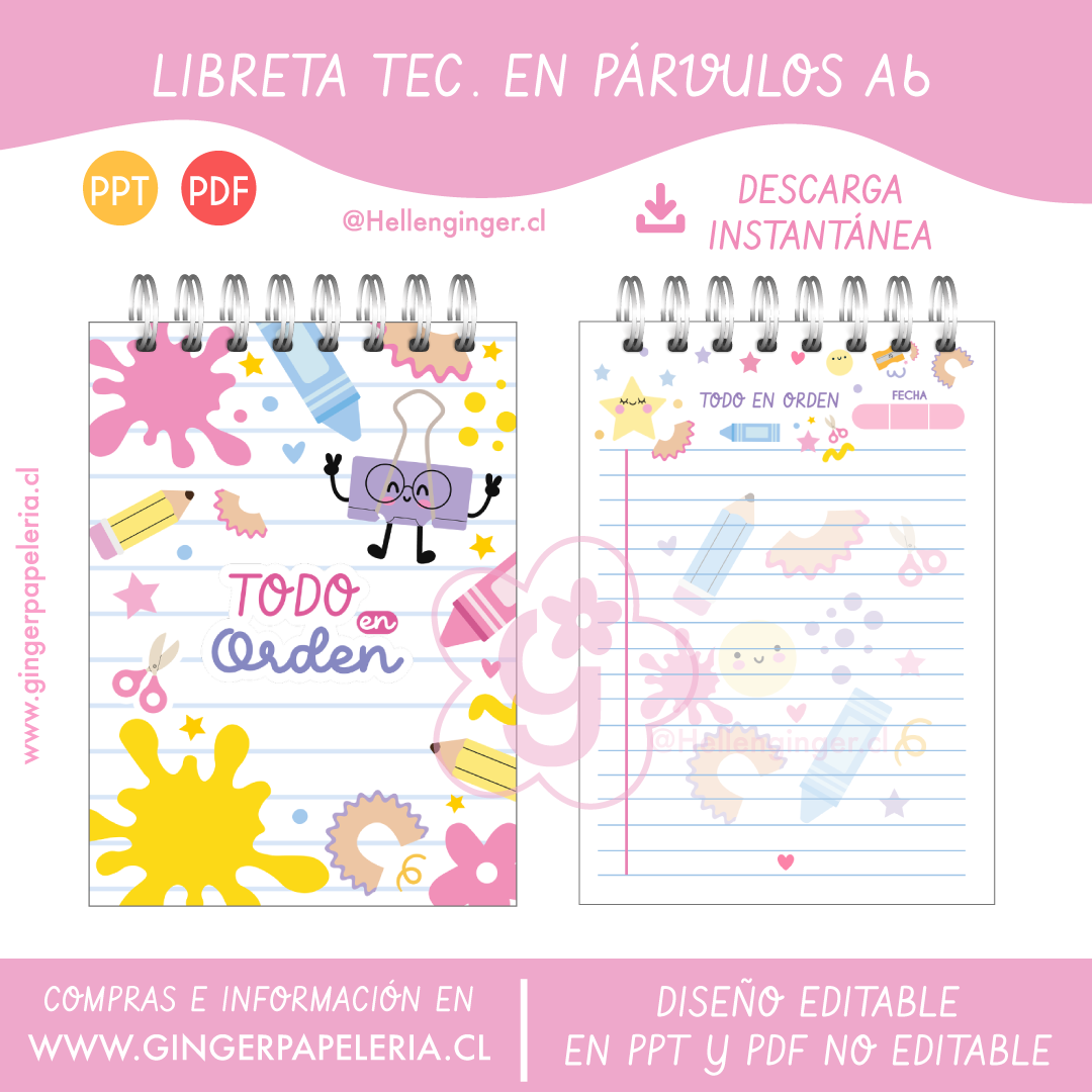 Digital libreta Téc. en Párvulos A6 1