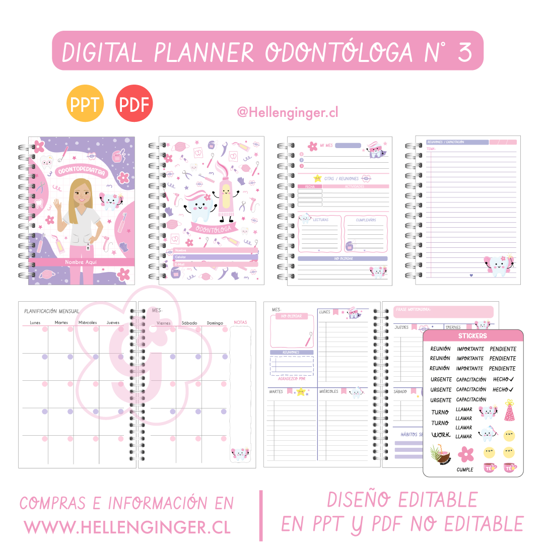 Digital Planner Odontóloga N° 3 2
