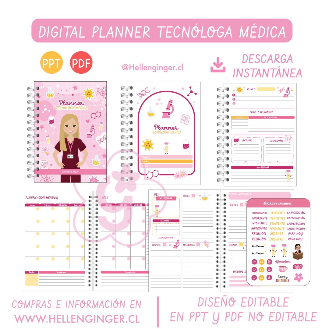 Digital planner Tecnóloga Médica 2