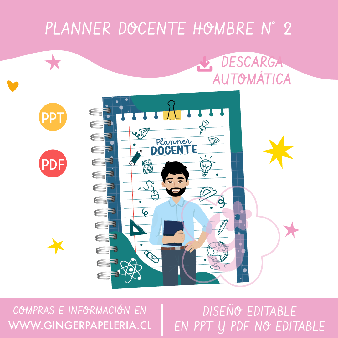Digital Planner Docente Hombre N° 2  1