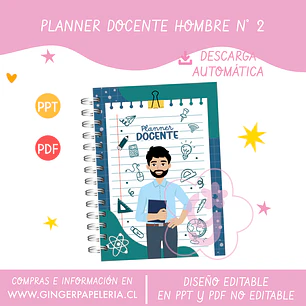 Digital Planner Docente Hombre N° 2 