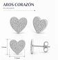 Aros corazón brillo premium - Miniatura 2