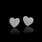 Aros corazón brillo premium - Miniatura 1