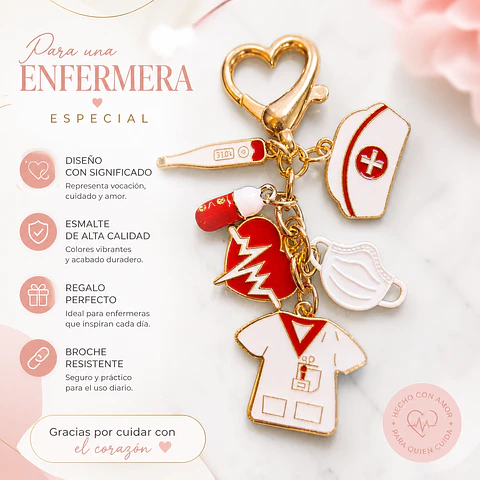 Llavero enfermera