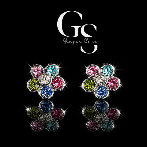 Aros flor acero inox