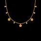 Collar dorado con flores y brillos modelo Rosie - Miniatura 1
