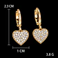 Aros Corazón Dorado con Brillos modelo Susan - Miniatura 2