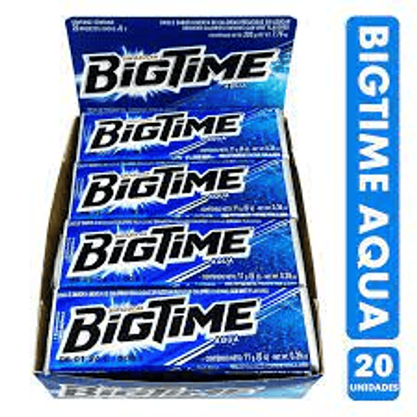 CHICLE BIGTIME AQUA x 20un.       (12)