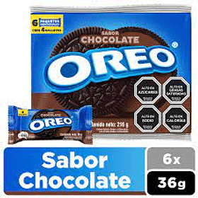 GALLETA MINI OREO CHOCOLATE 36grs.x 6un  (28)
