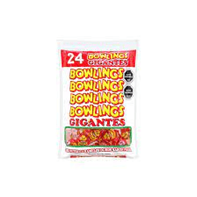 CHUP. BOWLING ROJO x 24    (16)