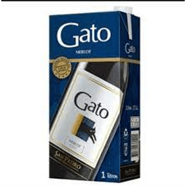 VINO GATO MERLOT 1lt.11.5º G.L.(DP.x12un)         