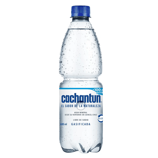 AGUA MINERAL CACHANTUN C/GAS 600ml x 12 (P 132)   