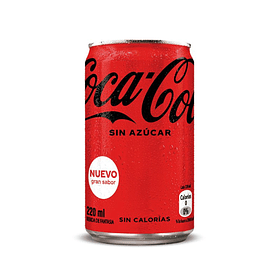 BEBIDA LATA MINI COCA ZERO AZUCAR 220ml.x6un. (4)