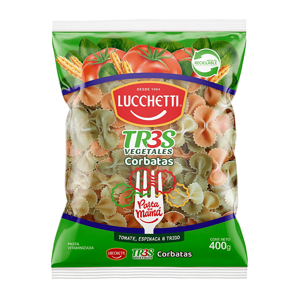 LUCCHETTI CORBATAS TR3S COLORES 400grs.   (30)