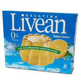 GELATINA LIVEAN LIMON 20grs.  (15)