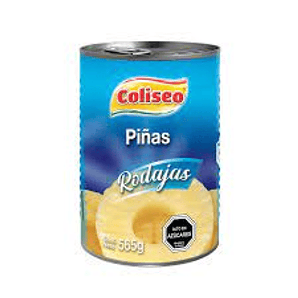PIÑA RODAJAS COLISEO 565grs.   (12)               