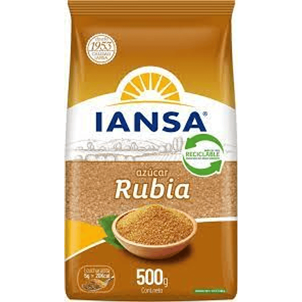AZUCAR RUBIA IANSA 500grs. (18) (P 45)             2