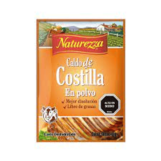 CALDO NATUREZZA POLVO COSTILLA BOLSA 48grs.(12)