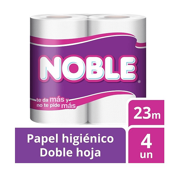 PAPEL HIG. NOBLE D.HOJA 23mts.(CJ.x40)(DP.x4u)