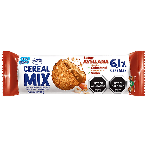 GALLETA CEREAL MIX AVENA/AVELLANA 100grs.   (24)  