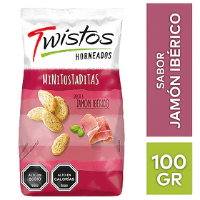 TWISTOS JAMON 100grs.    (16)
