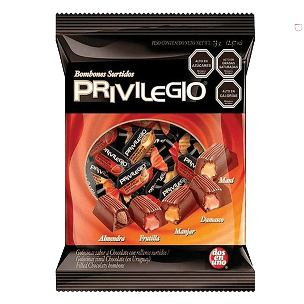BOMBON PRIVILEGIO BOLSA  x 42un.    (10)