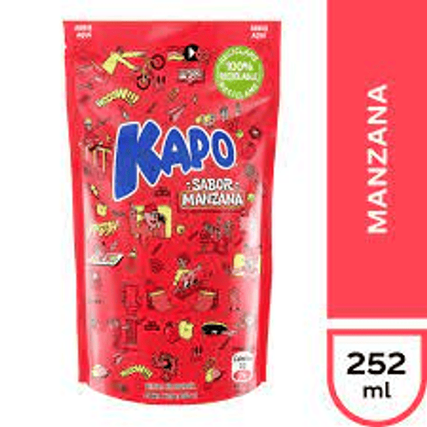 JUGOS KAPO MANZANA 252ml.x 24un.                  
