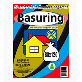 BOLSA BASURA ROLLO BASURING 80x120 x 10un. (20)