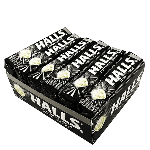 HALLS BARRA STRONG x 12       (30)