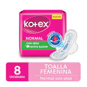 TOALLA HIG.KOTEX NORMAL C/ALAS x 8un.  (48)