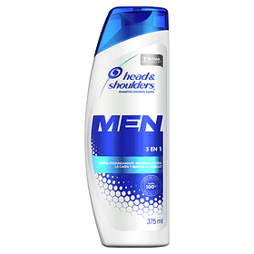 SHAMPOO H. SHOULDERS 3 EN 1 MEN 375ml.   (12)