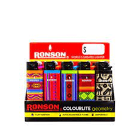 ENCENDEDOR RONSON DISEÑOS GEOMETRY x 20un.  (24)