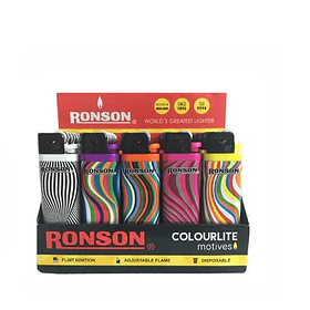 ENCENDEDOR RONSON DISEÑOS LINES x 20un.  (24)