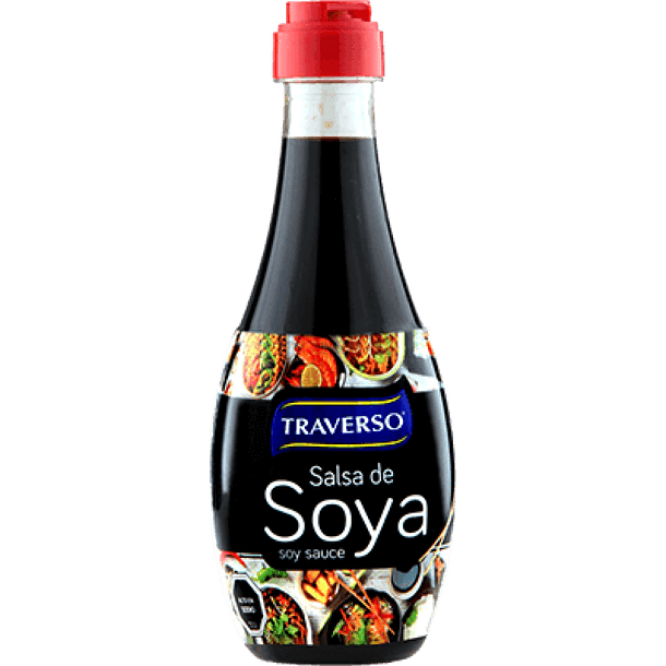 SALSA DE SOYA TRAVERSO 320ml.  (12)