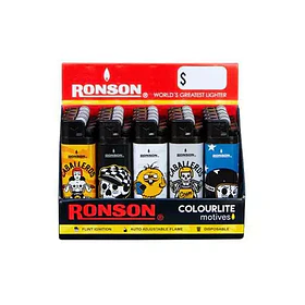 ENCENDEDOR RONSON MOTIVES x 20un.  (24)