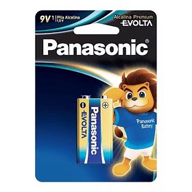 BATERIA PANASONIC ALCALINA 9V UNIDAD     (12)