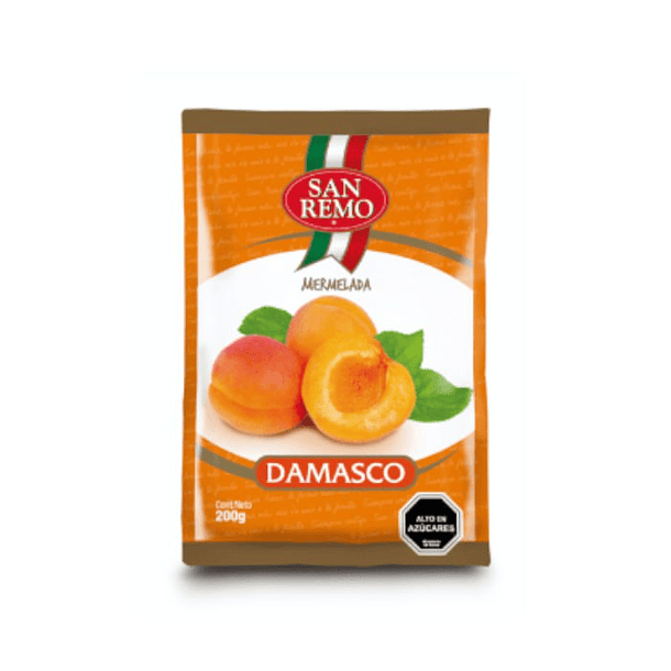 MERMELADA SAN REMO DAMASCO 200grs.  (24)