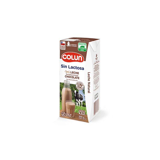 LECHE COLUN CHOCOLATE S/LACTOSA 200cc.x6un. (4)