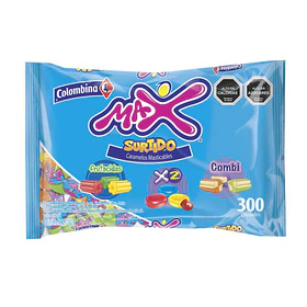 MASTICABLES MAX SURTIDO BOLSA x 300un.  (6)