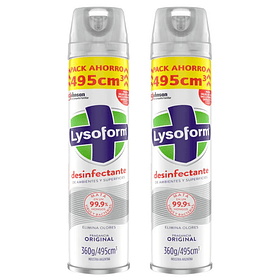 PACK DESINFECTANTE LYSOFORM ORIGINAL 495cm.  (6)