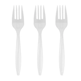 TENEDOR PLASTICO BLANCO GOOD FOOD x 100un.(20)
