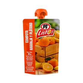 COMPOTA PF LISTO NARANJA Y PLATANO 90grs.(18)
