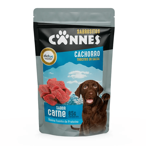SACHET CANNES CACHORRO CARNE 85grs.(CJ.x12un)     