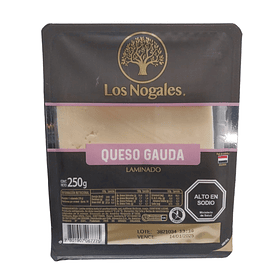 QUESO GAUDA LAMINADO LOS NOGALES 250grs.(8)