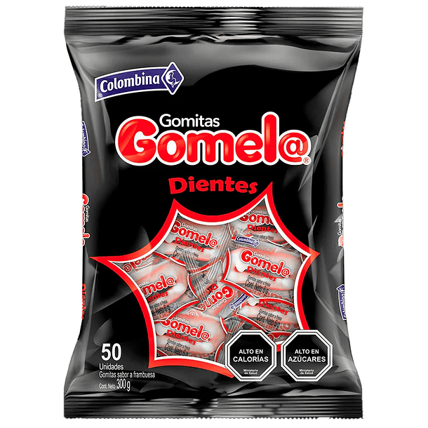 GOMELA DIENTES BOLSA x 50un.   (16)