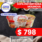 SOPA INSTANT. MOLINOVA POLLO POTE 94g. (12) (P 64) 1