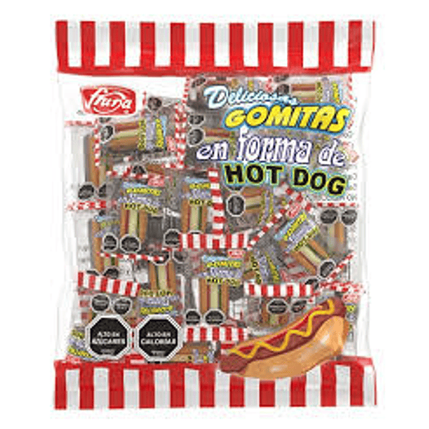 GOMITAS MINI HOTDOG FRUNA x 36un. (24)            